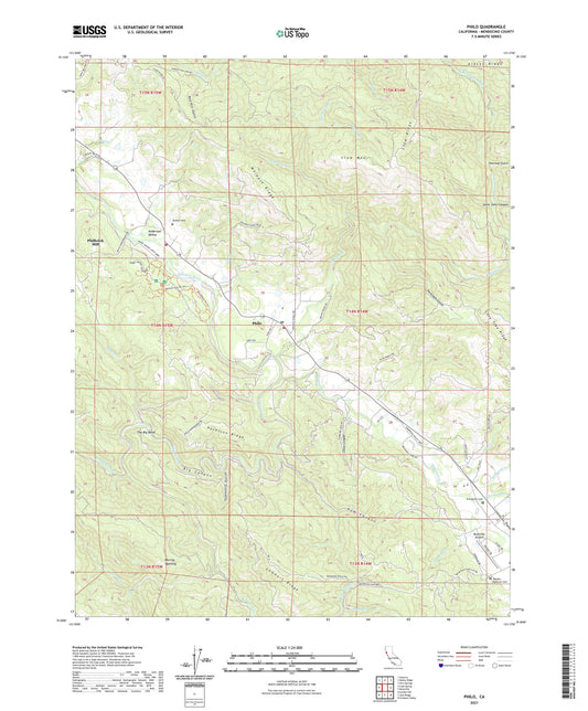 Philo California US Topo Map Image