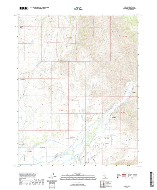 Piedra California US Topo Map Image