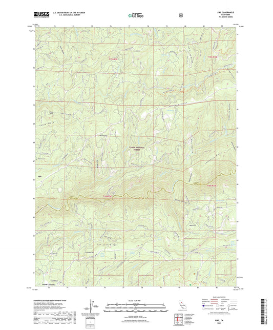 Pike California US Topo Map Image