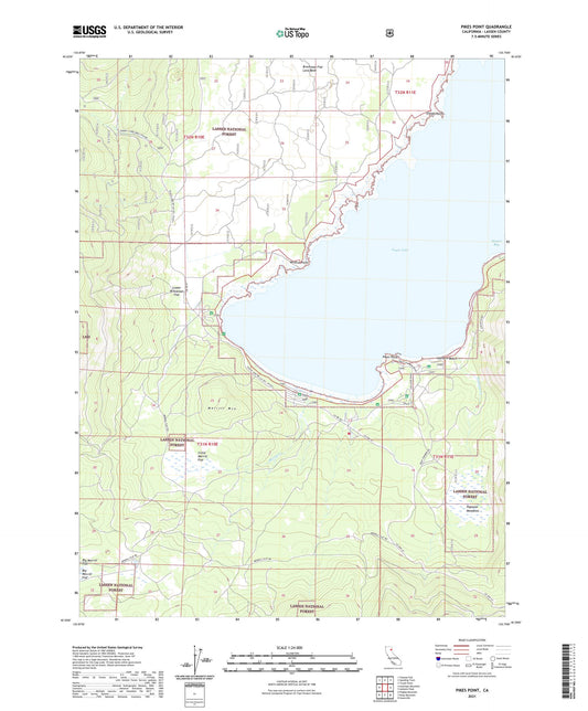 Pikes Point California US Topo Map Image