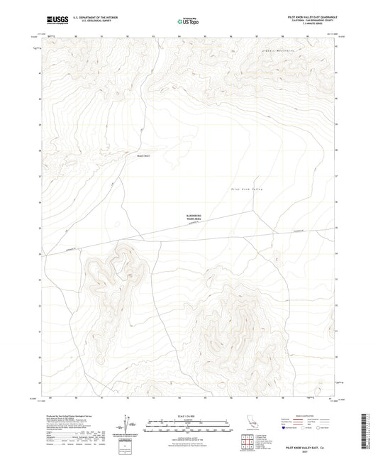 Pilot Knob Valley East California US Topo Map Image