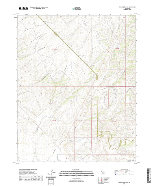 Pinalito Canyon California US Topo Map Image