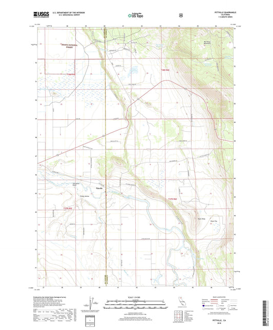 Pittville California US Topo Map Image