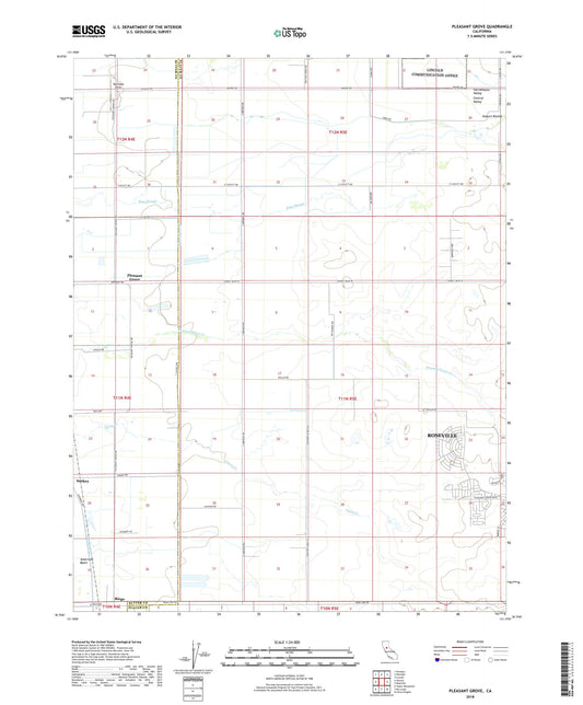 Pleasant Grove California US Topo Map Image