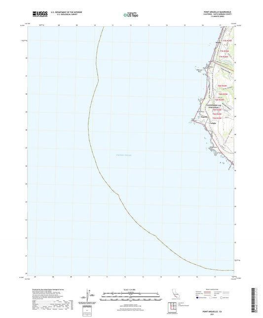 Point Arguello California US Topo Map Image