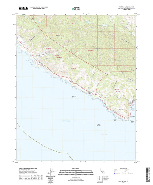 Port San Luis California US Topo Map Image