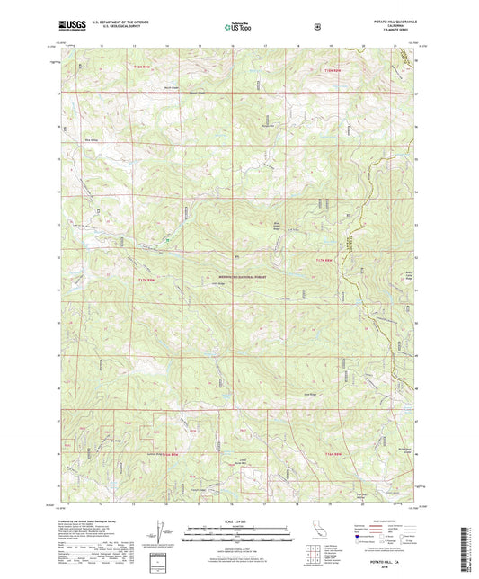 Potato Hill California US Topo Map Image