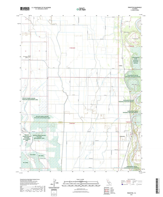 Princeton California US Topo Map Image