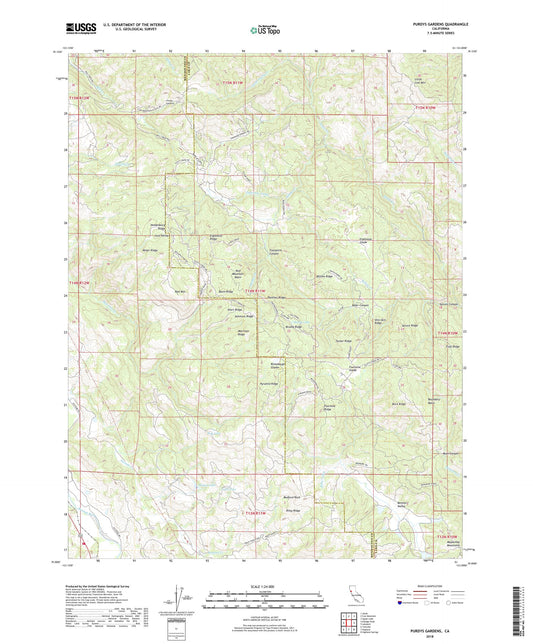 Purdys Gardens California US Topo Map Image