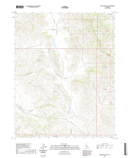 Quien Sabe Valley California US Topo Map Image