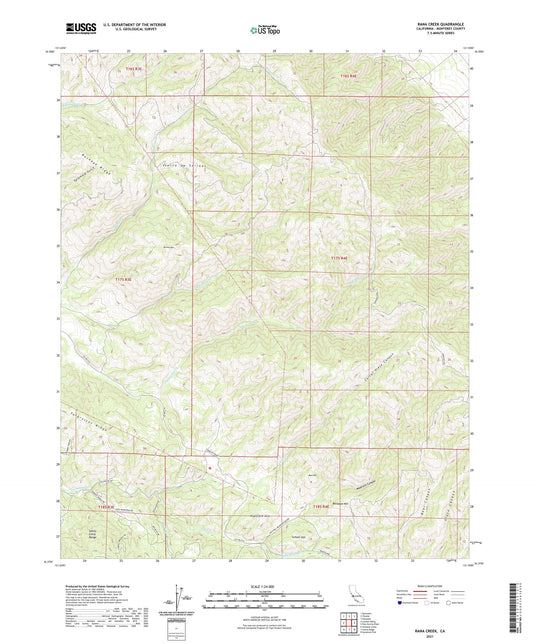 Rana Creek California US Topo Map Image