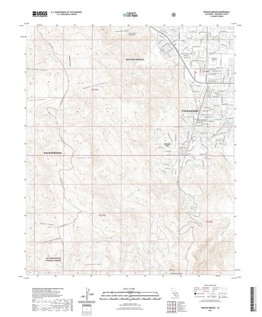 Rancho Mirage California US Topo Map Image