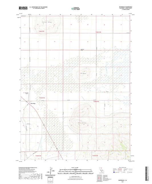Ravendale California US Topo Map Image