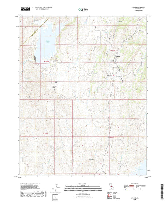 Raymond California US Topo Map Image