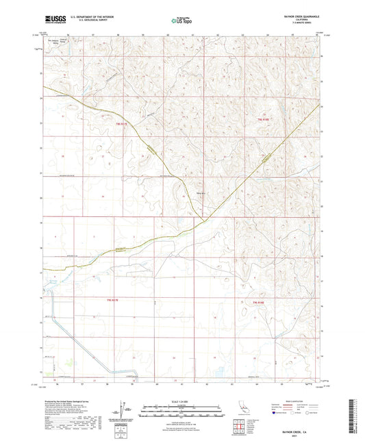Raynor Creek California US Topo Map Image