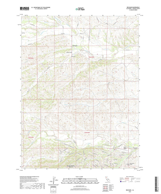 Red Bank California US Topo Map Image