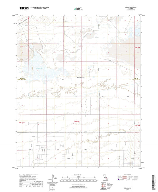 Redman California US Topo Map Image