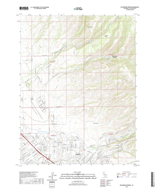 Richardson Springs California US Topo Map Image