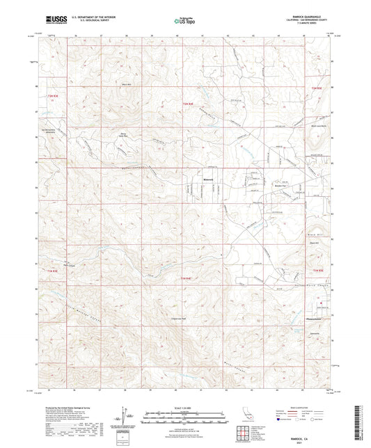 Rimrock California US Topo Map Image