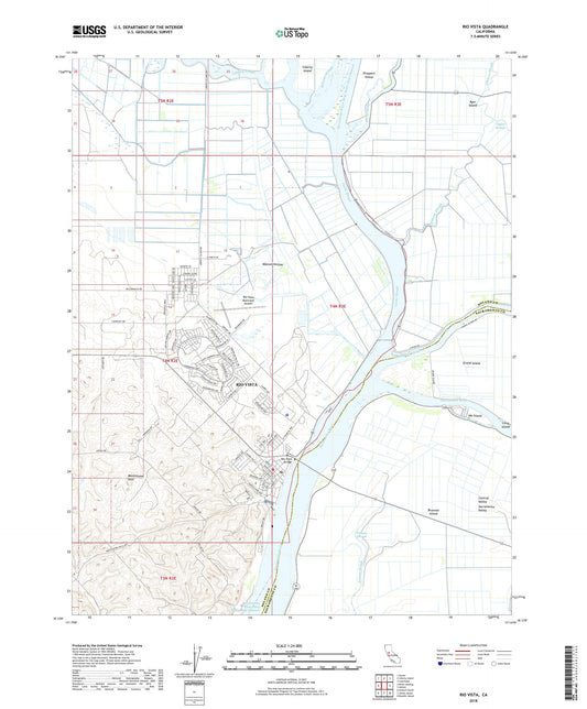Rio Vista California US Topo Map Image