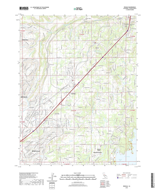 Rocklin California US Topo Map Image