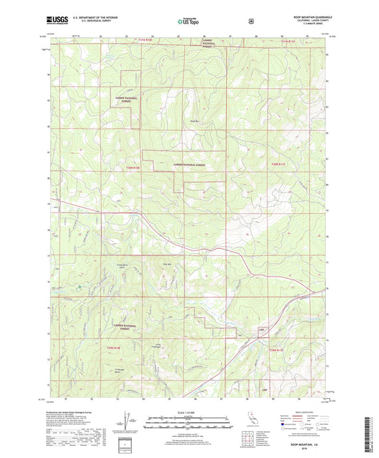 Roop Mountain California US Topo Map Image