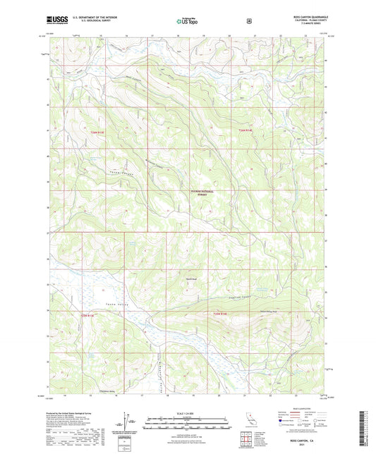 Ross Canyon California US Topo Map Image