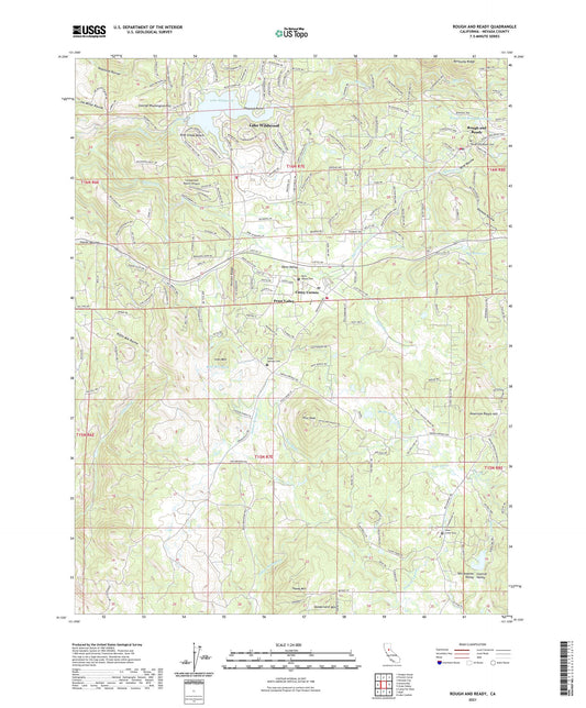 Rough And Ready California US Topo Map Image