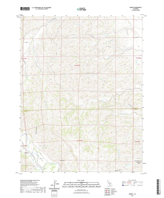 Rumsey California US Topo Map Image