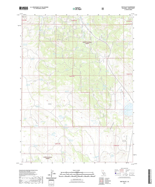 Said Valley California US Topo Map Image