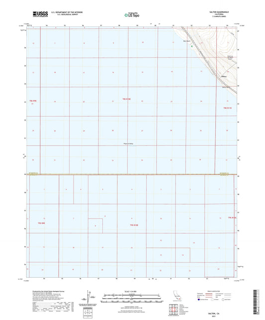 Salton California US Topo Map Image