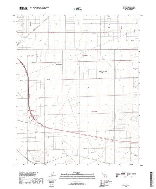 Sanborn California US Topo Map Image