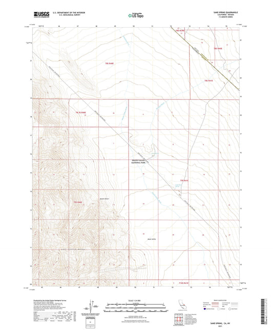 Sand Spring California US Topo Map Image