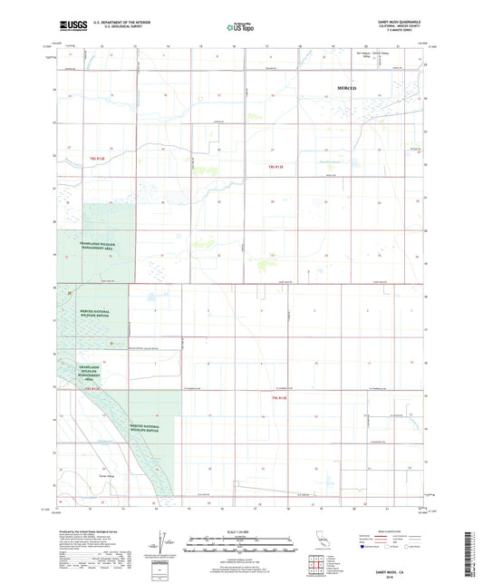 Sandy Mush California US Topo Map Image
