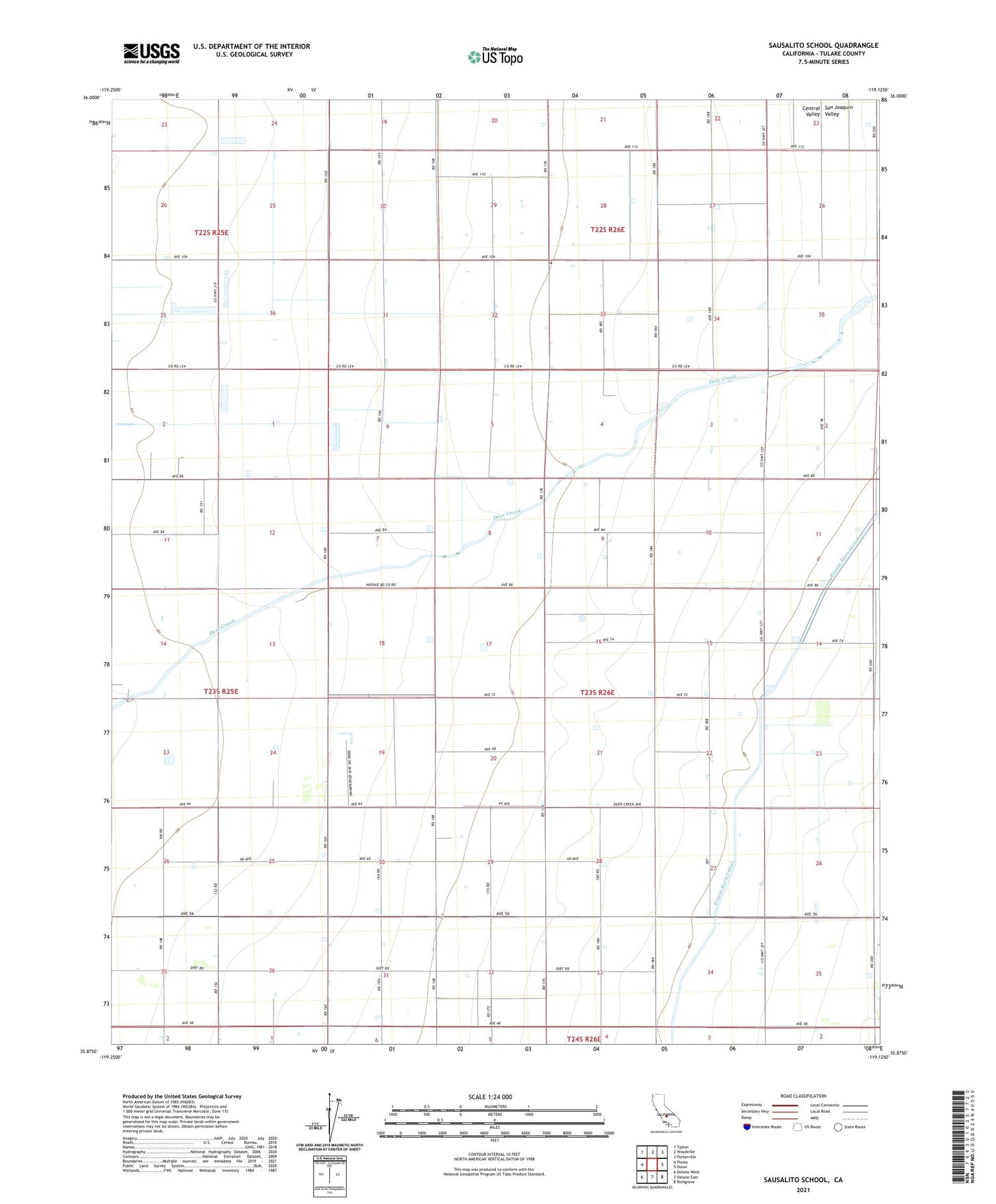 Sausalito School California US Topo Map Image