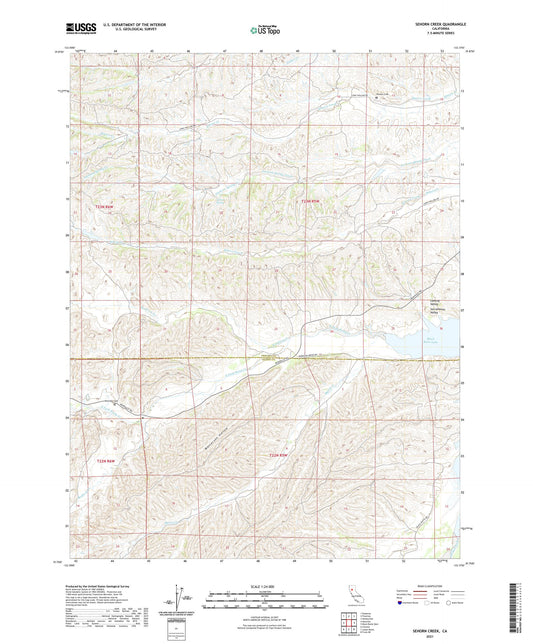 Sehorn Creek California US Topo Map Image