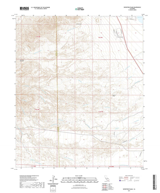 Seventeen Palms California US Topo Map Image