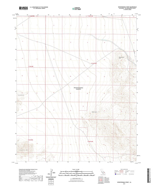 Seventeenmile Point California US Topo Map Image