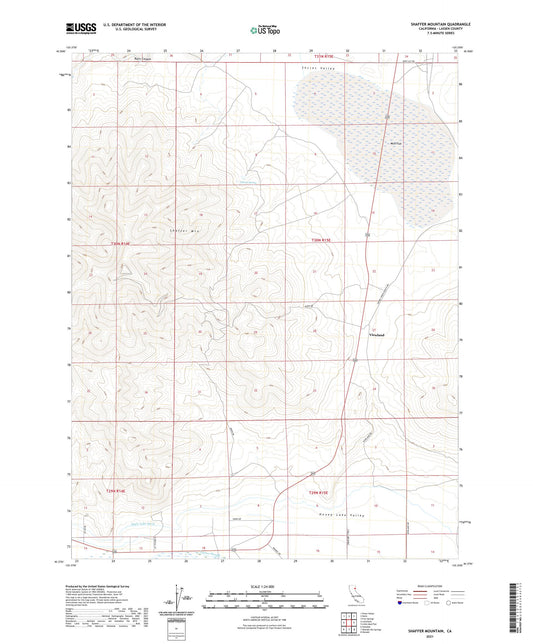 Shaffer Mountain California US Topo Map Image
