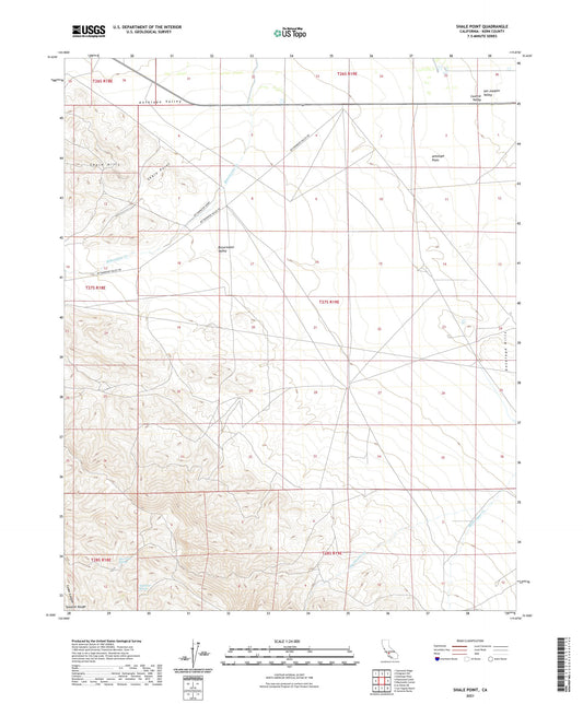 Shale Point California US Topo Map Image