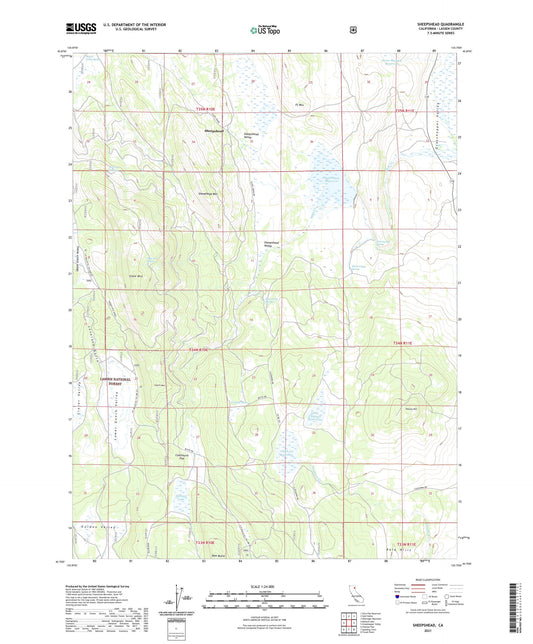 Sheepshead California US Topo Map Image