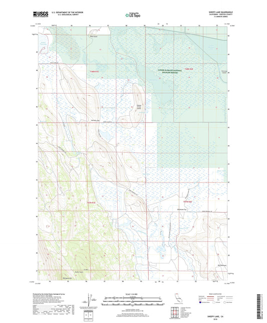 Sheepy Lake California US Topo Map Image
