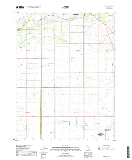 Sheridan California US Topo Map Image