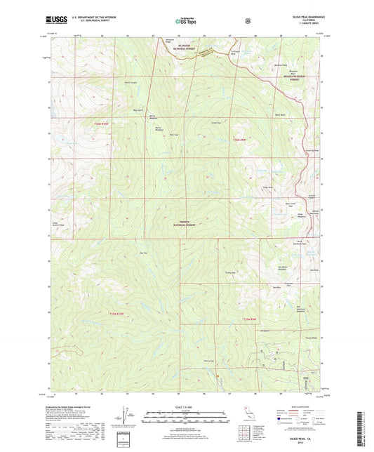 Siligo Peak California US Topo Map Image