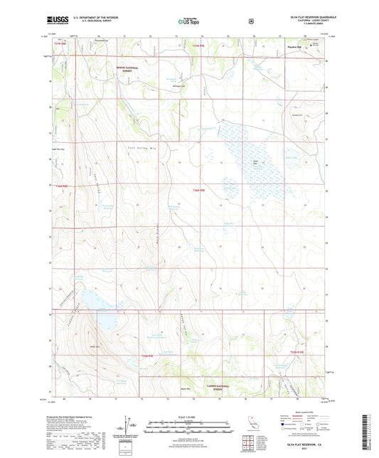 Silva Flat Reservoir California US Topo Map Image