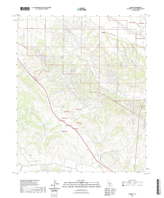 Sisquoc California US Topo Map Image