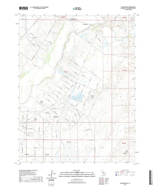 Sloughhouse California US Topo Map Image