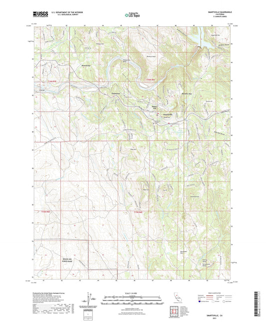 Smartsville California US Topo Map Image