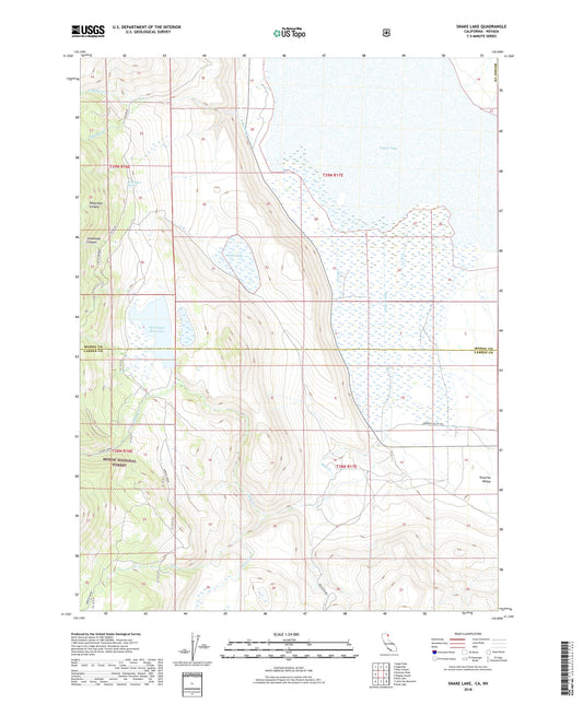 Snake Lake California US Topo Map Image