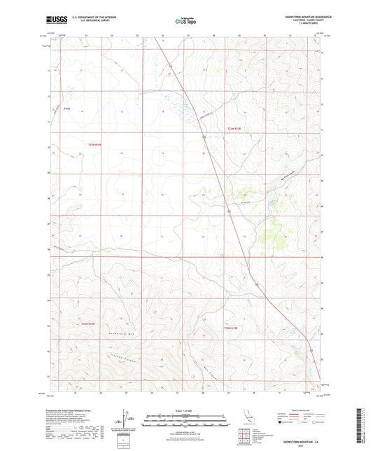 Snowstorm Mountain California US Topo Map Image